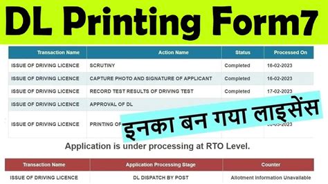 printing of dl in form 7 smart card|dl form 7 hex code.